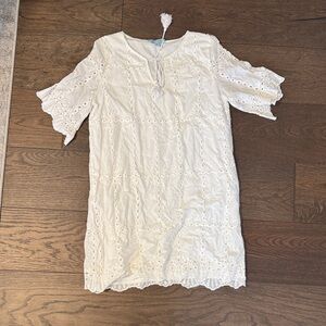 She + Sky White Eyelet Dress